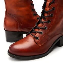 Bezzie Dark-Orange Leather -Step Up Shoes bezzie dark orange leather p13949 92468 medium