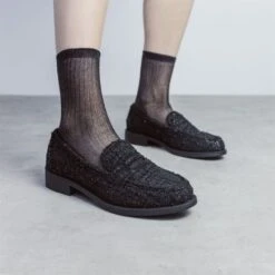 Danna Black Textile 8 Danna Black Textile -Step Up Shoes danna black textile p13713 92453 medium
