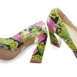 Darlene Lime Green Snake Print Leather 13 Darlene Lime Green Snake Print Leather -Step Up Shoes darlene lime green snake print leather p12666 83322 medium