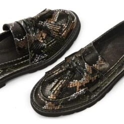 Eirene Khaki Snake Print Leather 9 Eirene Khaki Snake Print Leather -Step Up Shoes eirene khaki snake print leather p13836 91404 medium