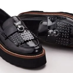 Evaleah Black Leather -Step Up Shoes evaleah black leather p13715 90647 medium