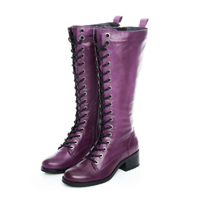 Hailey Purple Leather 4 Hailey Purple Leather - Image 2