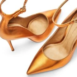 Jeylani Orange Metallic Leather 9 Jeylani Orange Metallic Leather -Step Up Shoes jeylani orange metallic leather p13842 91426 medium