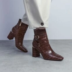 Kamina Brown Patent Mocc Croc -Step Up Shoes kamina brown patent mocc croc p13686 92459 medium