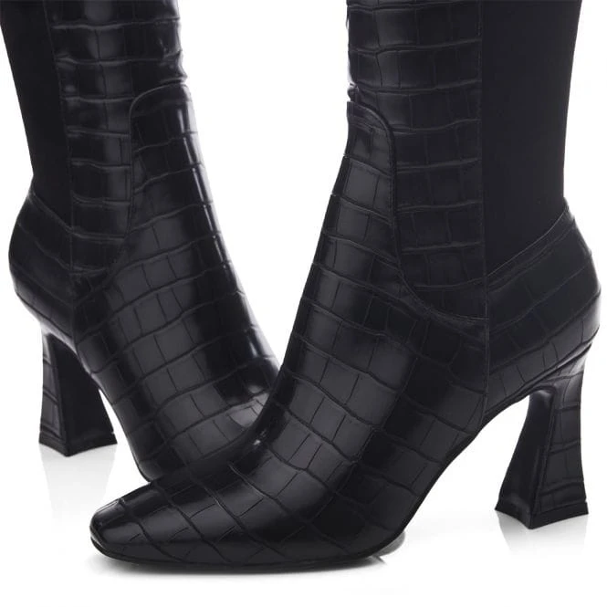 Millea Black Patent Mocc Croc 6 Millea Black Patent Mocc Croc - Image 4