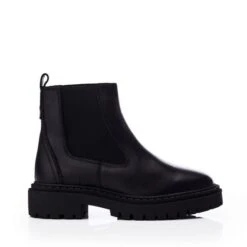 Sh Santos Black Leather