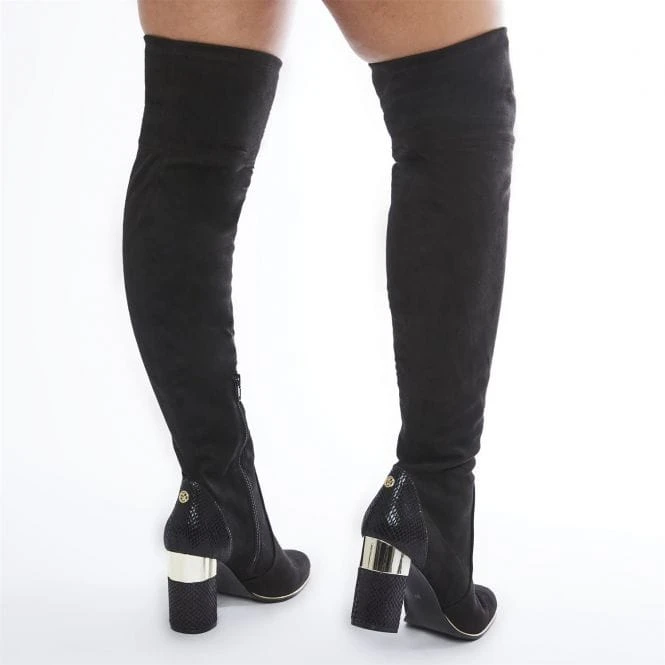 Valentinne Black Alcantara 4 Valentinne Black Alcantara - Image 2