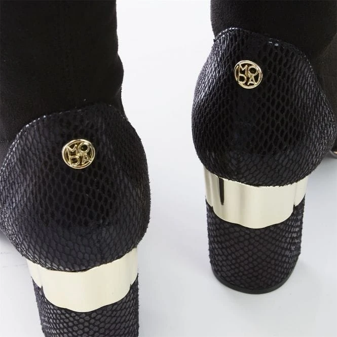 Valentinne Black Alcantara 7 Valentinne Black Alcantara - Image 5